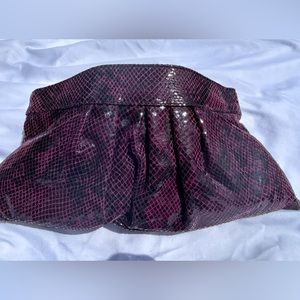 Designer Pietro Alessandro purple reptile clutch Purse